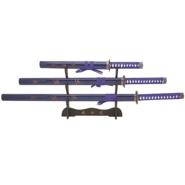 JUEGO DE KATANAS SAMURAIS C/ SOPORTE SE-58LBL4